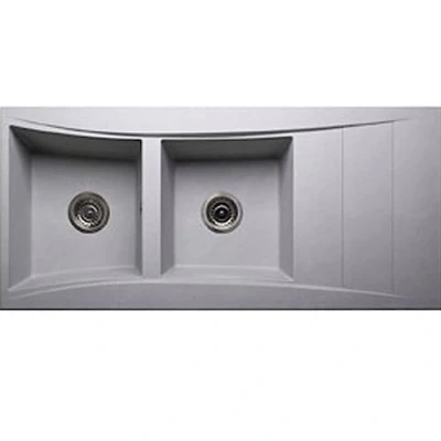 Image of Astini Xeron 2.0 Bowl Grey SMC Synthetic Reversible Kitchen Sink &amp; Waste