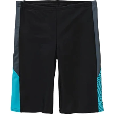 Image of Speedo Boys Boy&#039;s Dive Jammer in Black Grey Size 13 14Y