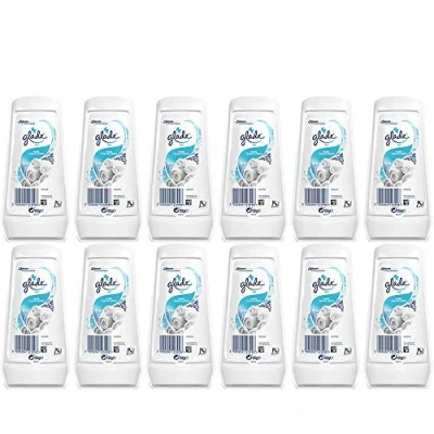 Image of Glade Home Kitchen Bathroom Air Freshener Gel Pure Clean Linen 150g (12 Fresheners)