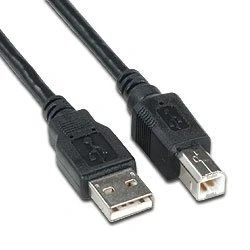 Image of Consoletronic USB 2.0 High Speed Cable Printer Scanner Lead A to B BLACK 5m