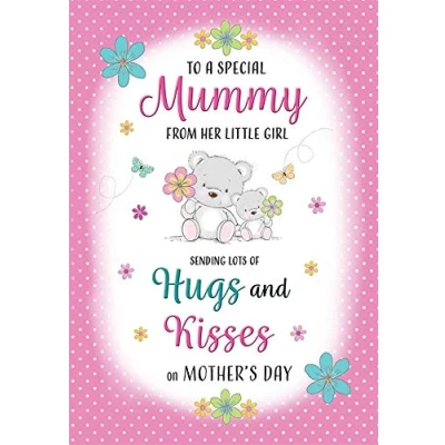 Image of Regal Publishing Mother&#039;s Day Card Mummy from Little Girl 9 x 6 inches
