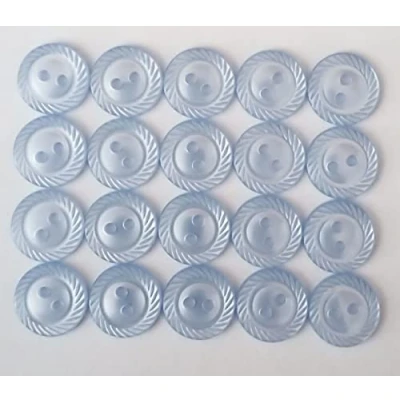 Image of HolmeCraft™ Pack of 20 Blue Rope Baby Buttons 14mm