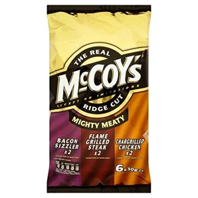 Image of McCoy&#039;s Ridge Cut Meaty Chips 30g x 6 per pack