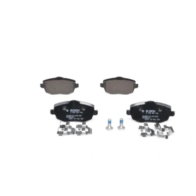 Image of E190R011195023 Brake pad set BOSCH 0 986 424 792 Low Metallic with bolts/screws spring, accessories