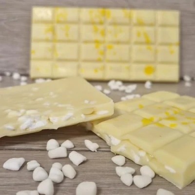 Image of Lemon Meringue White Chocolate Inclusion Bar (3 Bars)