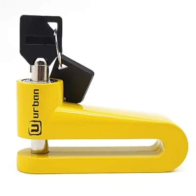 Image of Urban 922A Motorcycle Disc Lock, ø10mm Safer, More Visible, Deterrent, Compact and Effective Security for Easy Transport, Anti Theft Wheel Brake Lock Motorbike Scooter Electric Bike Bicycle
