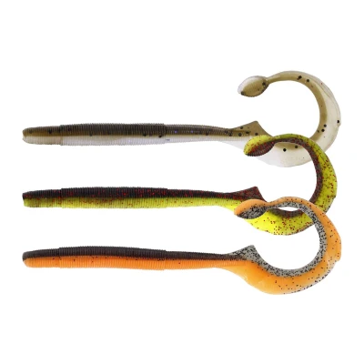 Image of Westin Ned Worm Curl Mix Shad Dark Water 12cm (5 pieces)