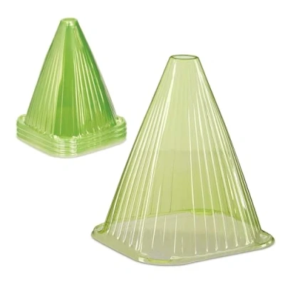 Image of Relaxdays Plant Cloche, Set of 32, Seedling Cover, Snail &amp; Frost Protection, HWD: 22 x 19 cm, Garden, PVC, Green, 32er