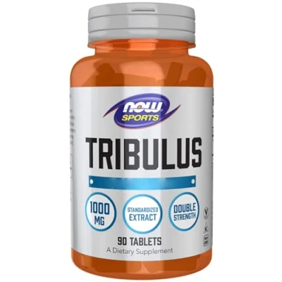Image of Now Foods, Tribulus, 1000mg, High Dose, 90 Vegan Tablets, Vegetarian, SOYA Free, Gluten GMO Free