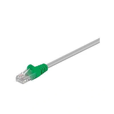 Image of Goobay 68862 CAT 5e Crossover Patch Cable, U/UTP, Grey/Green, 10m Length