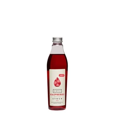 Image of Simply Sugar Free Raspberry Syrup, Low Calorie, Vegan &amp; Nut Flavoured Syrup for Coffee, Cocktails Baking (250ml)