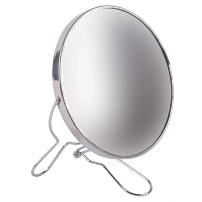 Image of Silver 14cm Metal Folding Mirror By Ashley