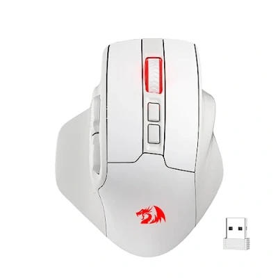 Image of Redragon M806 Wireless Gaming Mouse, 7 Programmable Buttons Wired RGB Gamer Mouse w/ 3 Mode Connection, BT &amp; 2.4G Wireless, Ergonomic Natural Grip Build, Software Supports DIY Keybinds Backlit
