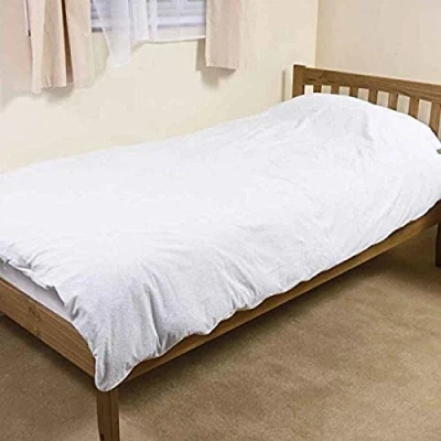 Image of Comfortnights Single Terry Waterproof Duvet Protector 140 x 200cms
