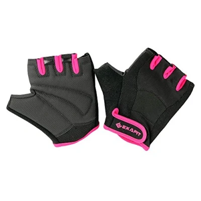 Image of ExaFit EXAFT Women Women&#039;s Exercise Gloves Black/Pink, Small