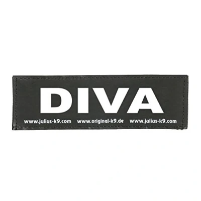 Image of Interchangeable Patches, 1 pair, DIVA, Size: Small, Black