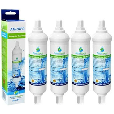 Image of 4X AH UIFC Compatilbe Fridge Water Filter for LG &amp; Hotpoint BL9808, 3890JC2990A, 5231JA2012B, 5231JA2012A Daewoo DD 7098 with Screw Connections