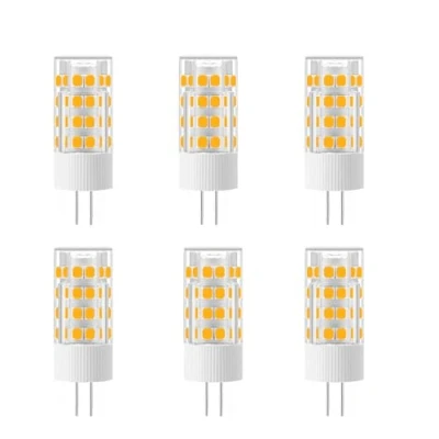 Image of Jiotouhu 6 Pack G4 Led Bulbs 5W Equivalent to 50W, 51 LEDs, 500 Lumens, 360 Degree Beam Angle, AC/DC 12V, Non Dimmable, 3000K Warm White
