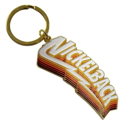 Image of Rock Off officially licensed products Nickelback Gradient Shadows Logo Keyring Keychain One Size