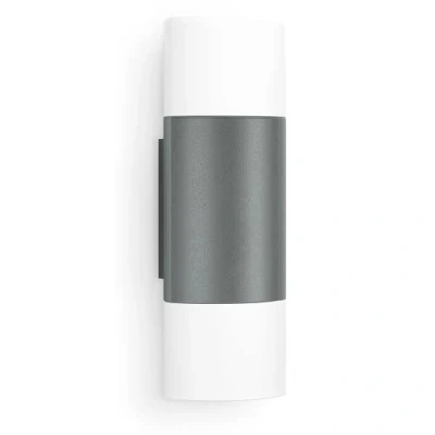Image of Steinel L 910 Wall Light, Anthracite, Up/Downlight Without Sensor, 9.8 W LED Outdoor Warm White Lamp, Aluminium