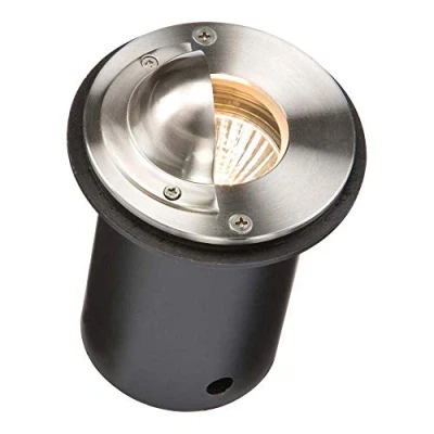 Image of KnightsBridge Round Stainless Steel Walkover Light with Half Lip