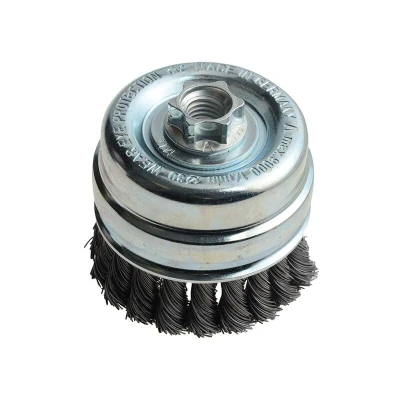 Image of Lessmann Knot Cup Brush 80mm M14x2, 0.50 Steel Wire* LES484217