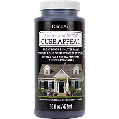 Image of DecoArt Americana Curb Appeal Paint, Colonial Black, 15.74 x 6.98 cm