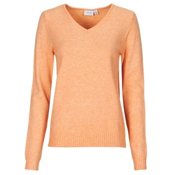 Image of Vila VIRIL V NECK women&#039;s Sweater in Orange