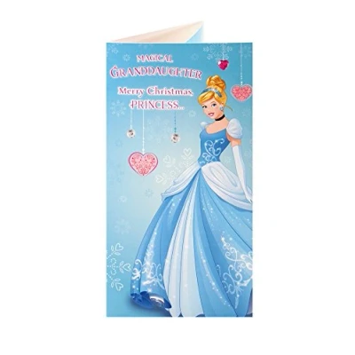 Image of Disney princess Cinderella magical granddaughter Christmas money wallet card