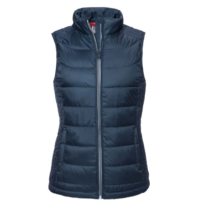 Image of Russell Athletic Womens/Ladies Nano Padded Body Warmer (French Navy) Size 20 UK