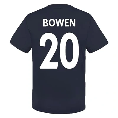 Image of West Ham United FC Boys Bowen 20 Poly T Shirt Navy 10 11 Years