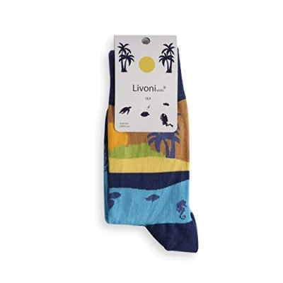 Image of Livoni Sea Sight Regular Socks 43 46, Multi Coloured, L