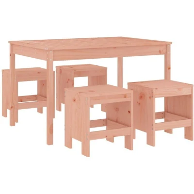 Image of vidaXL 5 Piece Garden Dining Set Solid Wood Douglas
