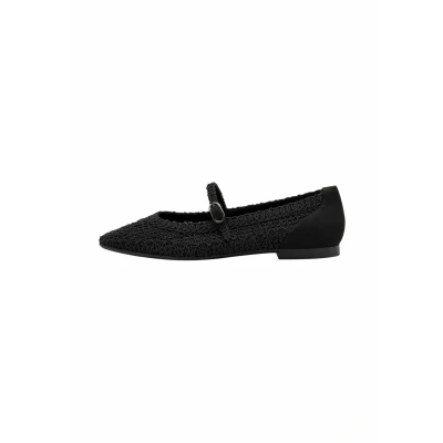 Image of Tamaris Ankle strap ballet pumps, Women&#039;s, Size: 5.5, Black shoes