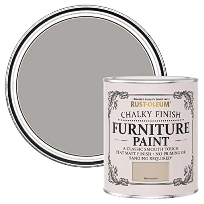 Image of Rust Oleum 750ml Rustoleum Chalky Finish Furniture Paint Flat Matt Butterscotch, 0070023G1