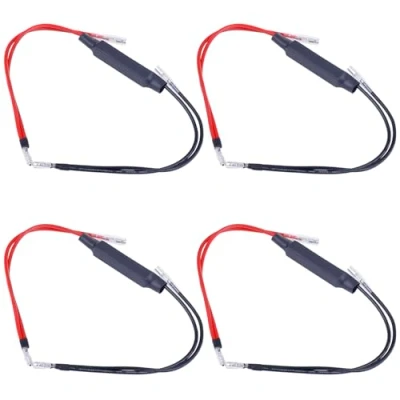 Image of Kinstecks Motorcycle LED Flasher 4PCS 12V Motorbike Turn Signal Indicator Resistor Adaptor Flash Fix Error for