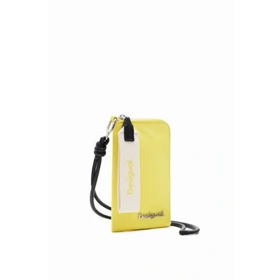 Image of Desigual Women Mone_priori Candela Tri Fold Wallet, Yellow, 24SAYY03