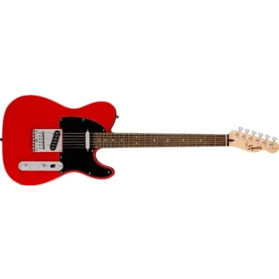 Image of Squier by Fender Sonic Telecaster Electric Guitar, Laurel Fingerboard, Black Pickguard, Torino Red