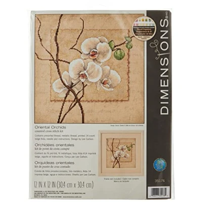 Image of DIMENSIONS 35176 Oriental Orchids, Various, 12 x (30 30 cm)
