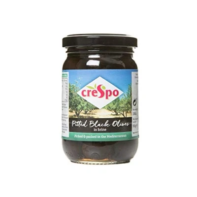 Image of Crespo Pitted Black Olives 198 g (Pack of 6)