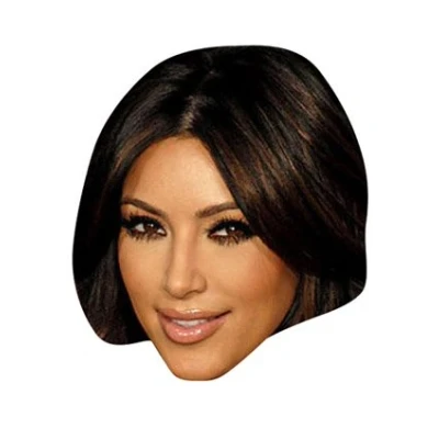 Image of FoxyPrinting Kim Kardashian Celebrity Face Party Fancy Dress