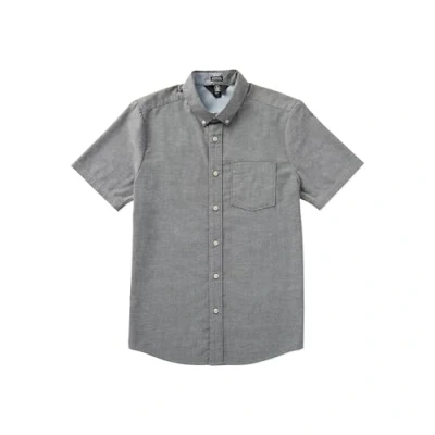 Image of Volcom Men&#039;s Everett Oxford Short Sleeve Shirt Button, Black 1, S