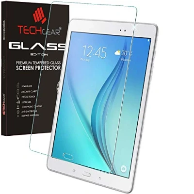 Image of TECHGEAR Screen Protector for Galaxy Tab A 9.7 Inch (SM T550 Series) Glass Edition Genuine Tempered Guard Cover