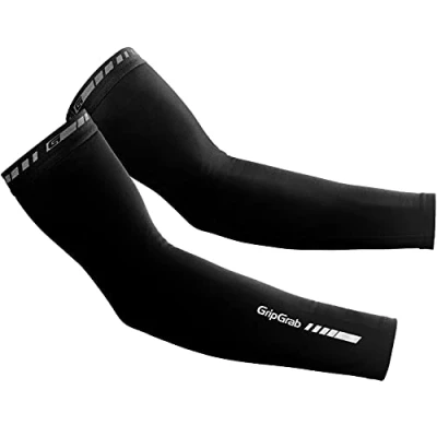 Image of GripGrab Classic Thermal Cycling Arm Warmers Anti Slip Warm Thermo Autumn Winter Road MTB Gravel Bike Cycle Sleeves