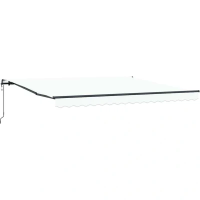 Image of vidaXL Automatic Retractable Awning White 400x300 cm
