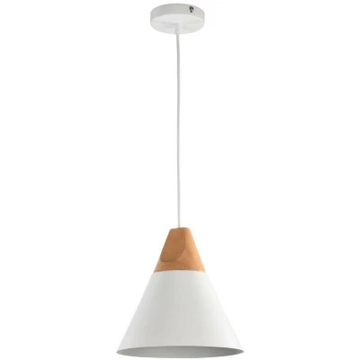 Image of Bicones Dome Ceiling Pendant Lamp White, 1 Light, E27