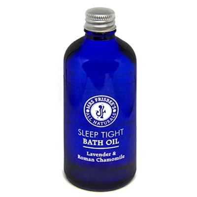 Image of Sleep Tight Aromatherapy Bath Oil with Lavender and Roman Chamomile Pure Essential Oils, Jojoba Seed Oil, Sunflower Natural Vitamin E/Handmade/Natural/Vegan/Cruelty Free