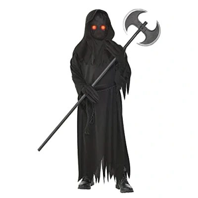 Image of amscan (PKT) (9904730) Child Glaring Reaper Costume (4 6yr)