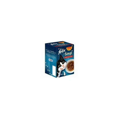 Image of Purina FELIX Soup Cat Food Farm Selection (1 pack of 6x48g)
