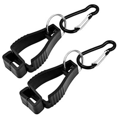 Image of Work Glove Clip 2 Pcs Clamp Grabber Holder Hanger Labor Safety